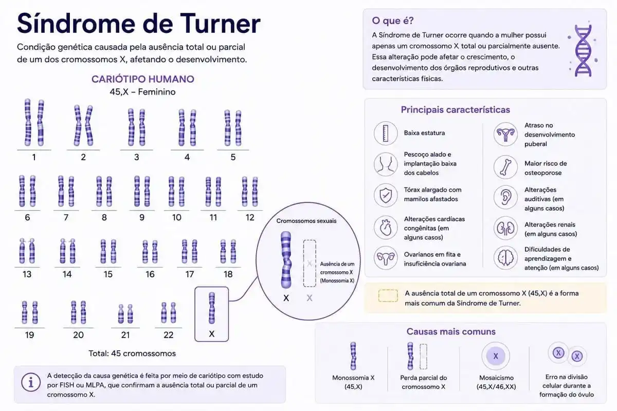 Síndrome de Turner: o que é, causas, sintomas e infertilidade